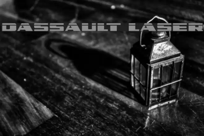 Dassault Laser Font examples