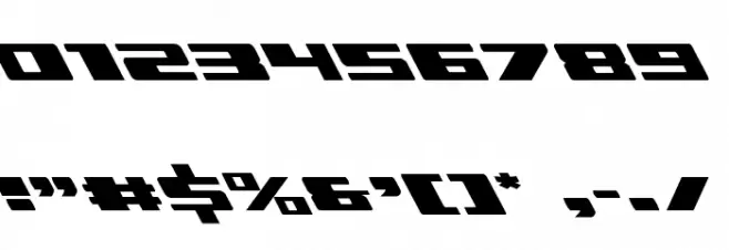 Dassault Leftalic Font OTHER CHARS