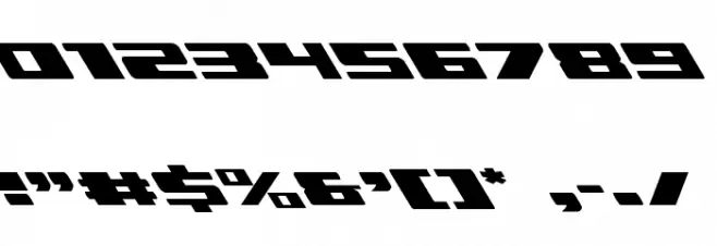 Dassault Leftalic Font OTHER CHARS