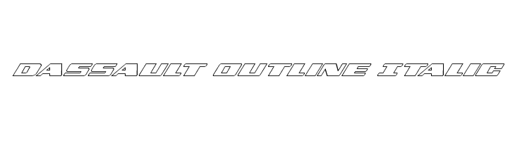 Dassault Outline Italic  font caratteri gratis