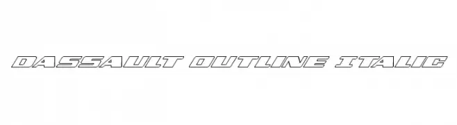 Dassault Outline Italic  Скачать бесплатные шрифты