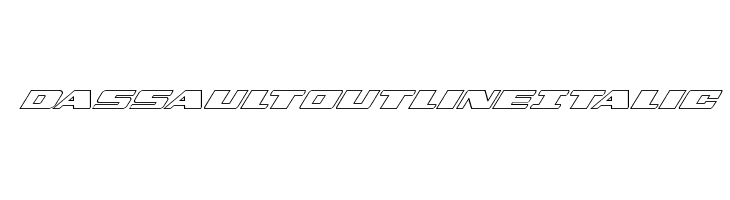 Dassault Outline Italic  Frei Schriftart Herunterladen