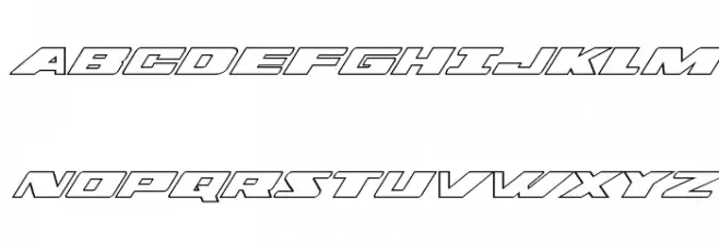Dassault Outline Italic Polices MAJUSCULES