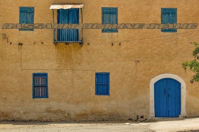 Dassault Outline Italic Example 3