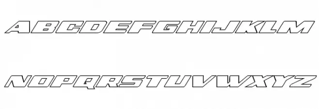 Dassault Outline Italic 字体 小写