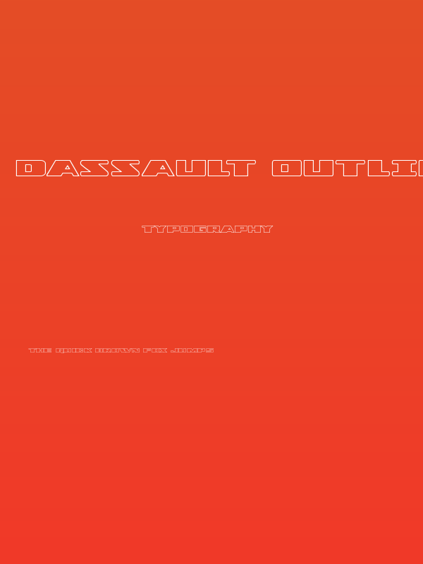 Dassault Outline Regular Poster