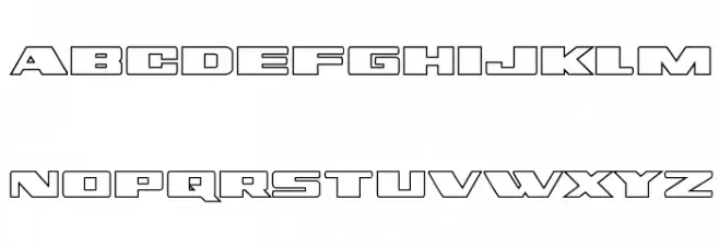Dassault Outline Regular خط أحرف صغيرة