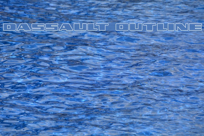 Dassault Outline Font examples