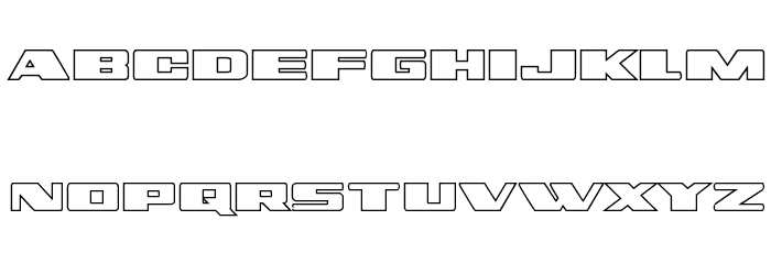 Dassault Outline Font LOWERCASE