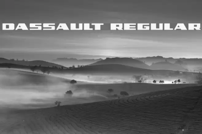 Dassault Regular Font examples