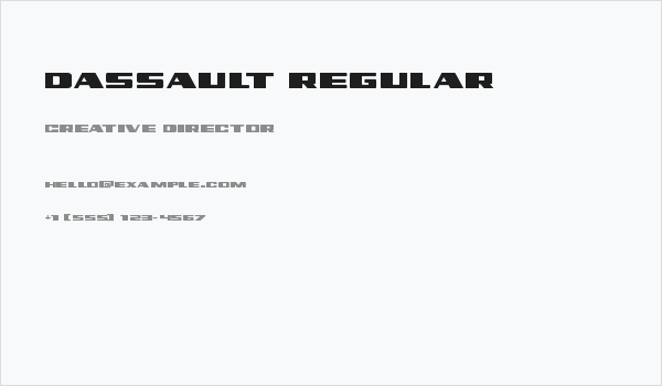 Dassault Regular Business Card