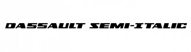 Dassault Semi-Italic  フリーフォントのダウンロード