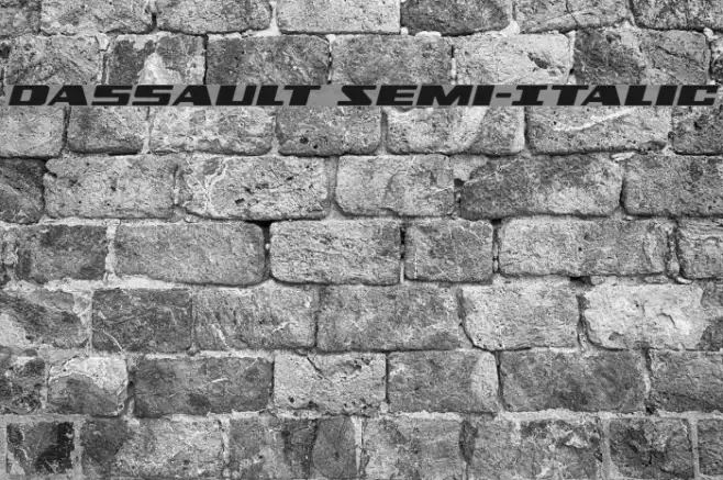 Dassault Semi-Italic Example 2