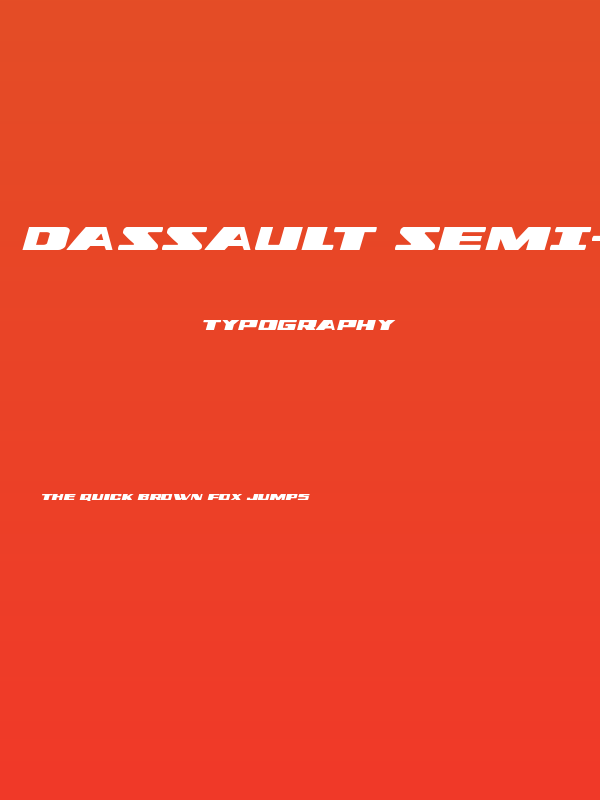 Dassault Semi-Italic Poster