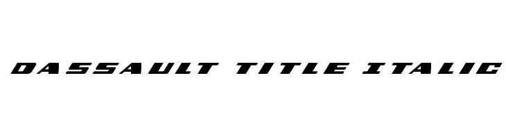 Dassault Title Italic  नि: शुल्क फ़ॉन्ट्स डाउनलोड