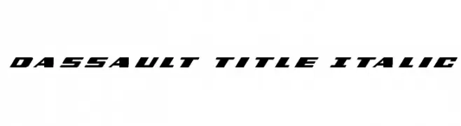 Dassault Title Italic  Frei Schriftart Herunterladen