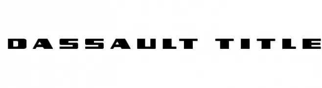 Dassault Title  Frei Schriftart Herunterladen