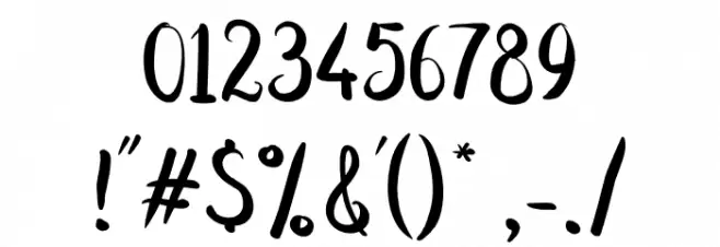 DastanScript Font OTHER CHARS