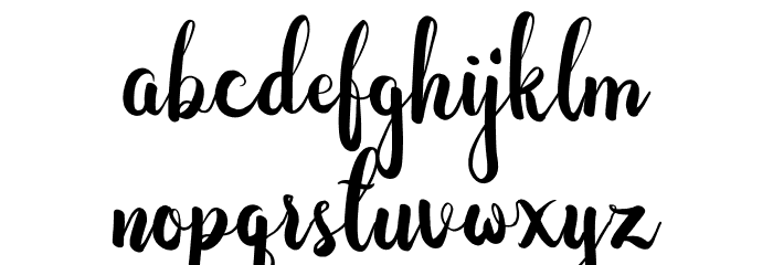DastanScript Font LOWERCASE
