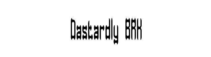 Dastardly BRK Font