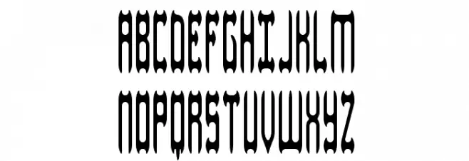 Dastardly BRK Schriftart Groß