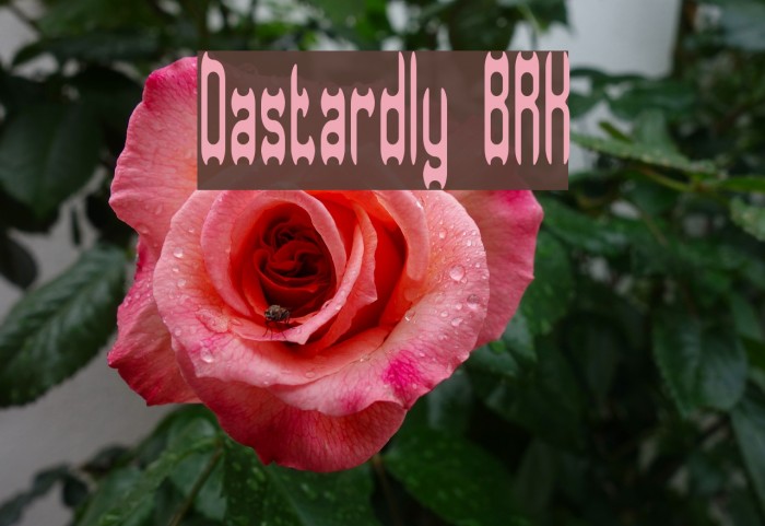 Dastardly BRK Font examples
