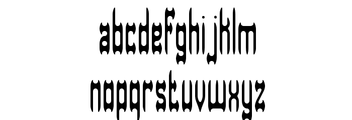 Dastardly BRK Font LOWERCASE