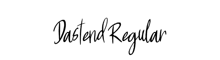Dastend Regular  Free Fonts Download