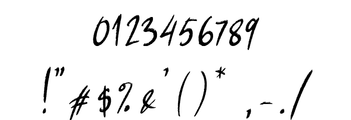 Dastend Regular Font OTHER CHARS