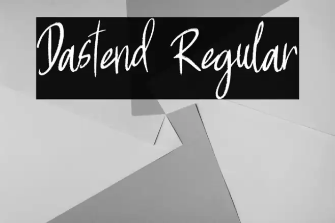 Dastend Regular Example 1