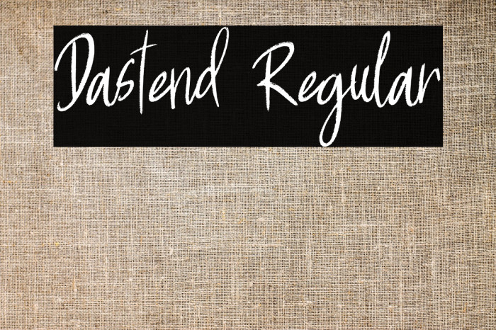 Dastend Regular Example 2