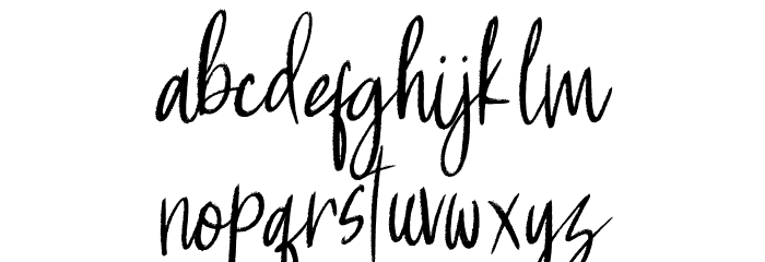 Dastend Regular Font LOWERCASE