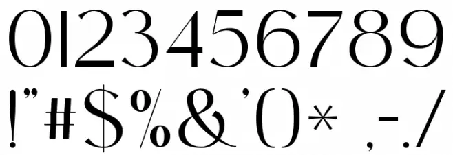 Dastin Font OTHER CHARS