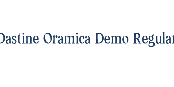 Dastine Oramica Demo Regular Logo