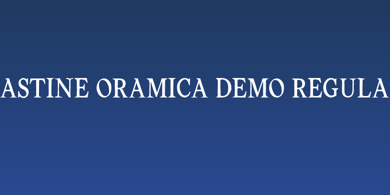 Dastine Oramica Demo Regular Social Header