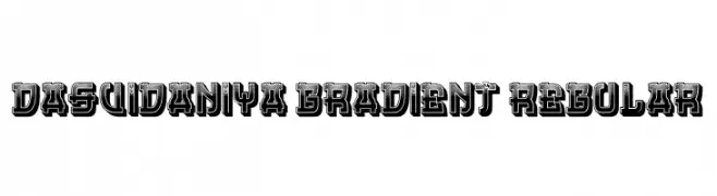 Dasvidaniya Gradient Regular  フリーフォントのダウンロード