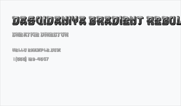 Dasvidaniya Gradient Regular Business Card