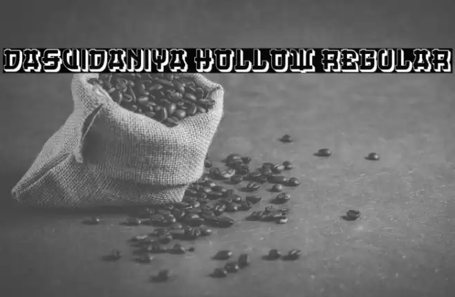 Dasvidaniya Hollow Regular Font examples