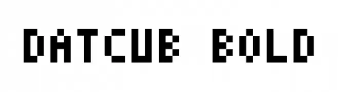 DatCub Bold  Frei Schriftart Herunterladen