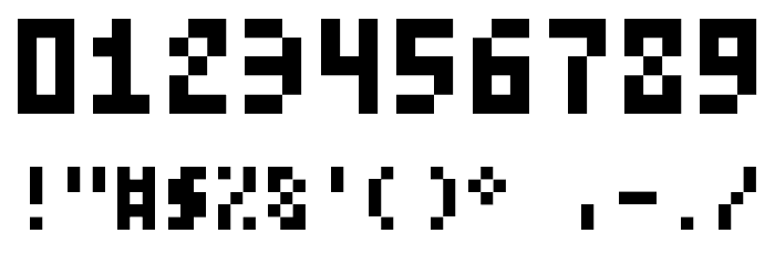 DatCub Bold Font OTHER CHARS