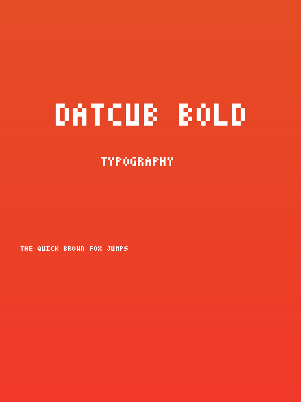 DatCub Bold Poster
