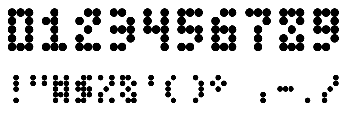 DatDot Bold Font OTHER CHARS
