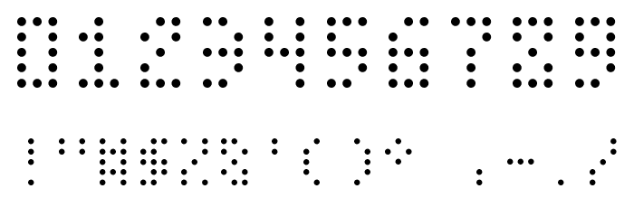DatDot Light Font OTHER CHARS