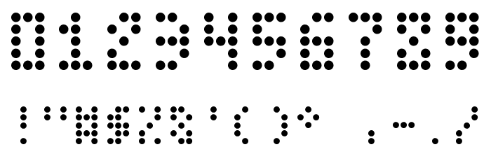 DatDot Font OTHER CHARS