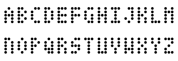 DatDot Font LOWERCASE
