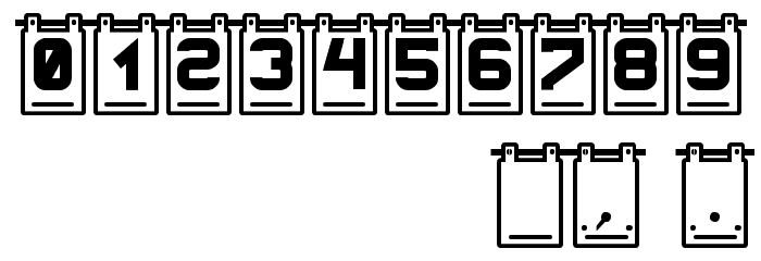 Data Cards St Font OTHER CHARS
