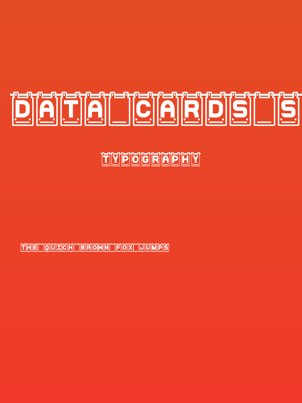 Data Cards St Poster