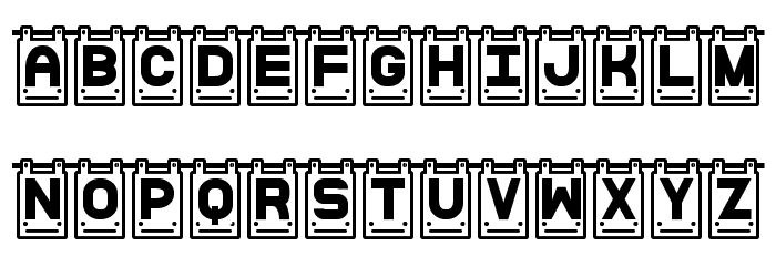 Data Cards St Font LOWERCASE