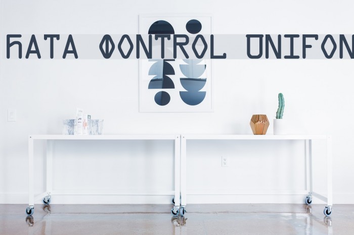 Data Control Unifon Font examples