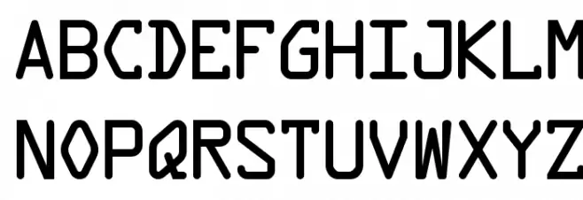 Data Control Font LOWERCASE